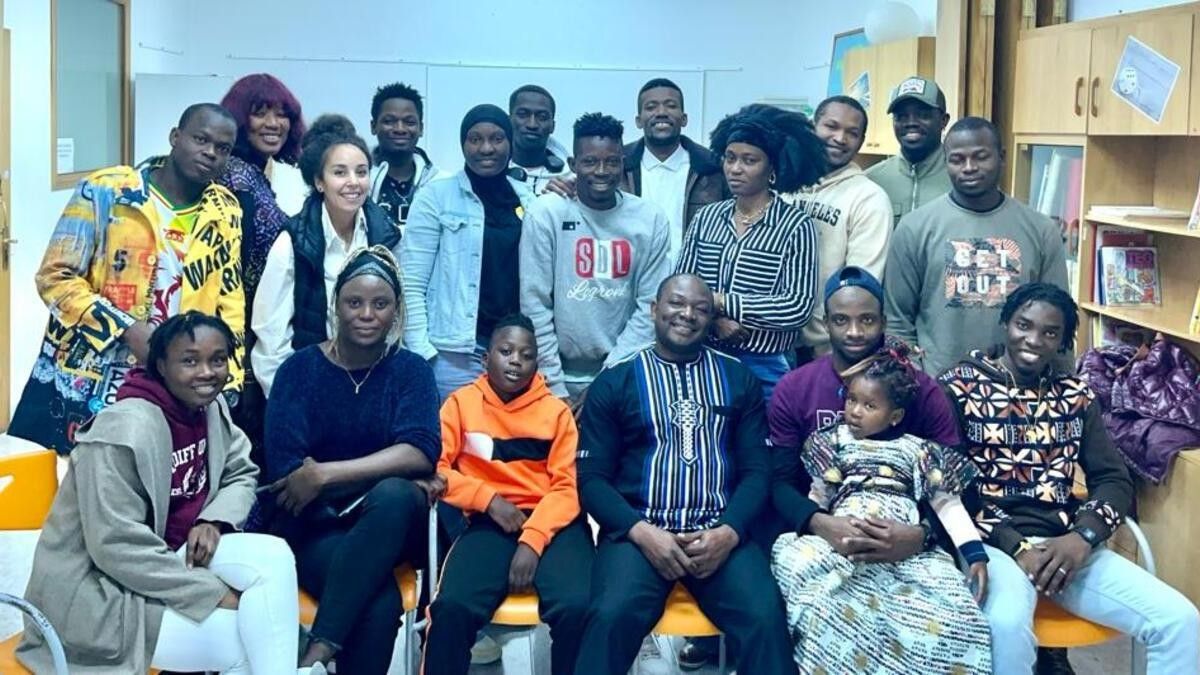 Els membres d'Africatalans - Diàspora Africana al Berguedà