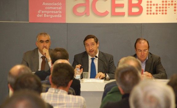 Conferència del conseller d'Agricultura, Josep Maria Pelegrí, a Berga