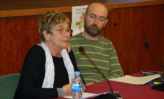 Rosa Cañadell i Jordi Plans a la presentació de l'ILP