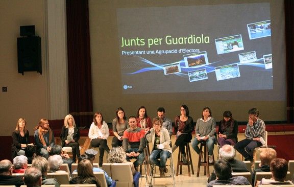 Presentació de l'agrupació d'electors Junts per Guardiola