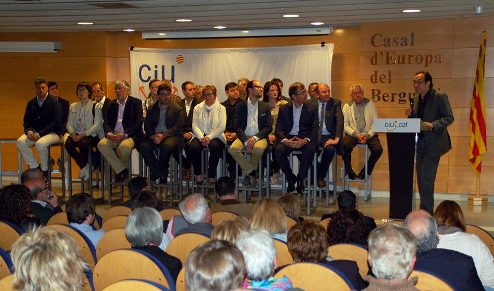 Acte de presentació de les llistes de CiU al Berguedà
