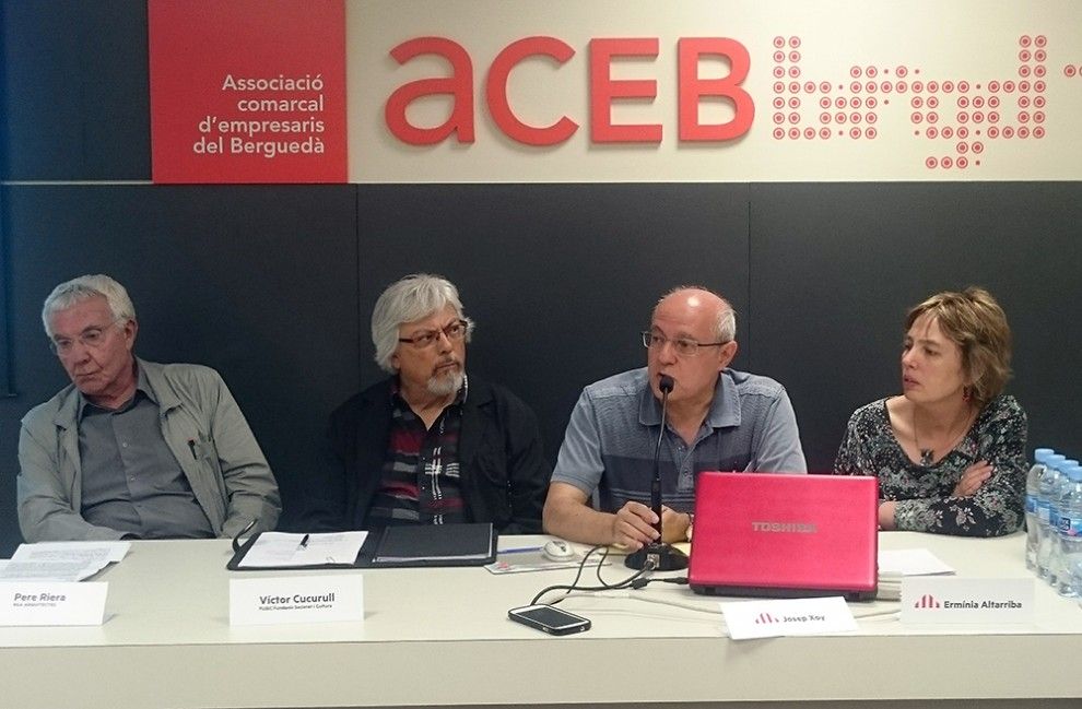Roda de premsa d'ERC a Berga sobre propostes culturals