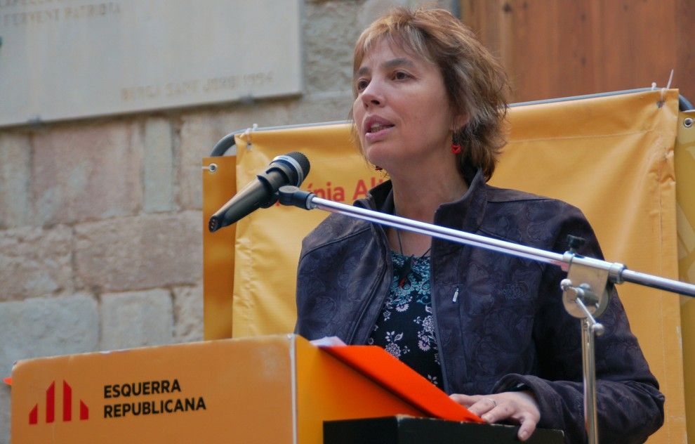 La candidata d'ERC a l'alcaldia de Berga, Ermínia Altarriba