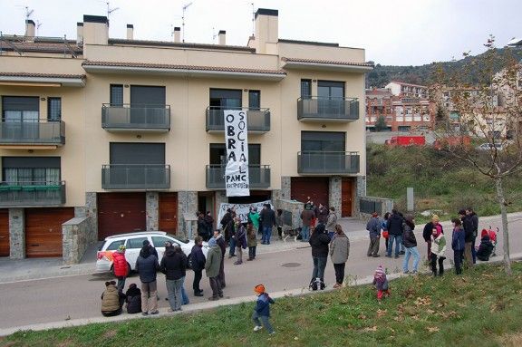 Habitatge que van ocupar els membres de la PAHC a Puig-reig