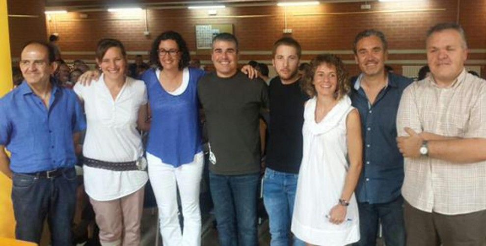 Lluís Oliveras, Marta Rovira, i l'equip regional d'ERC a la Catalunya Central.