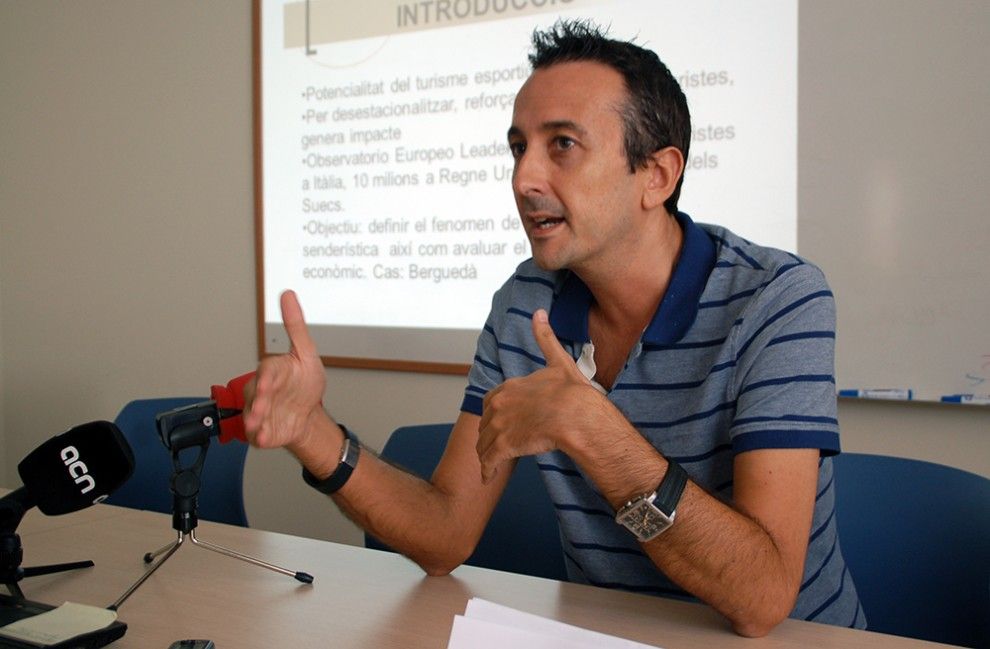 L'investigador responsable de l'estudi sobre senderisme al Berguedà, Josep Maria Raya
