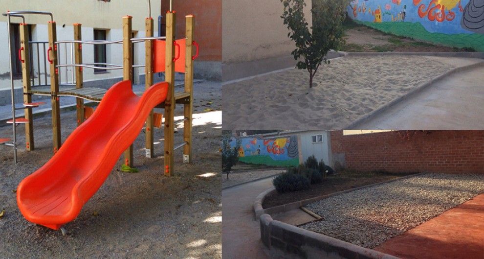 Patis i parcs infantils de les escoles de Gironella.