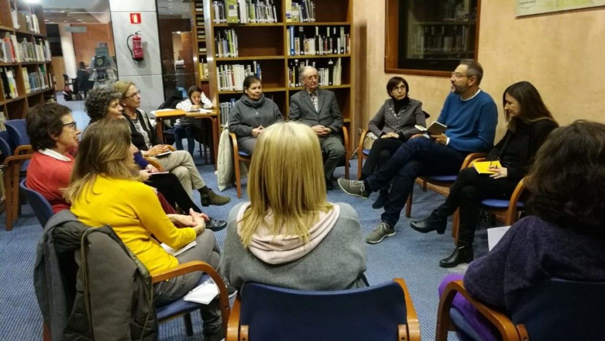 Una de les sessions del club de lectura del MOT 2019, a Olot.