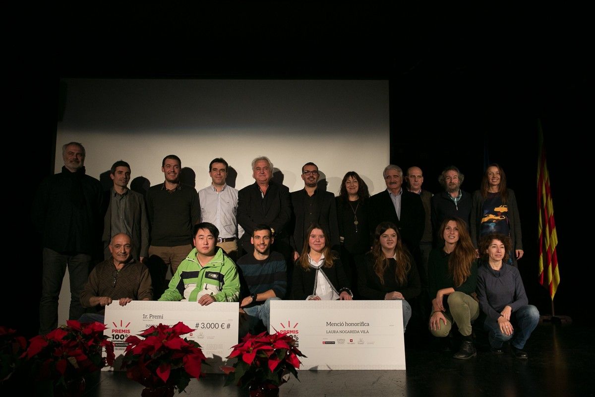 Foto de grup dels premiats en l'edició de 2016.
