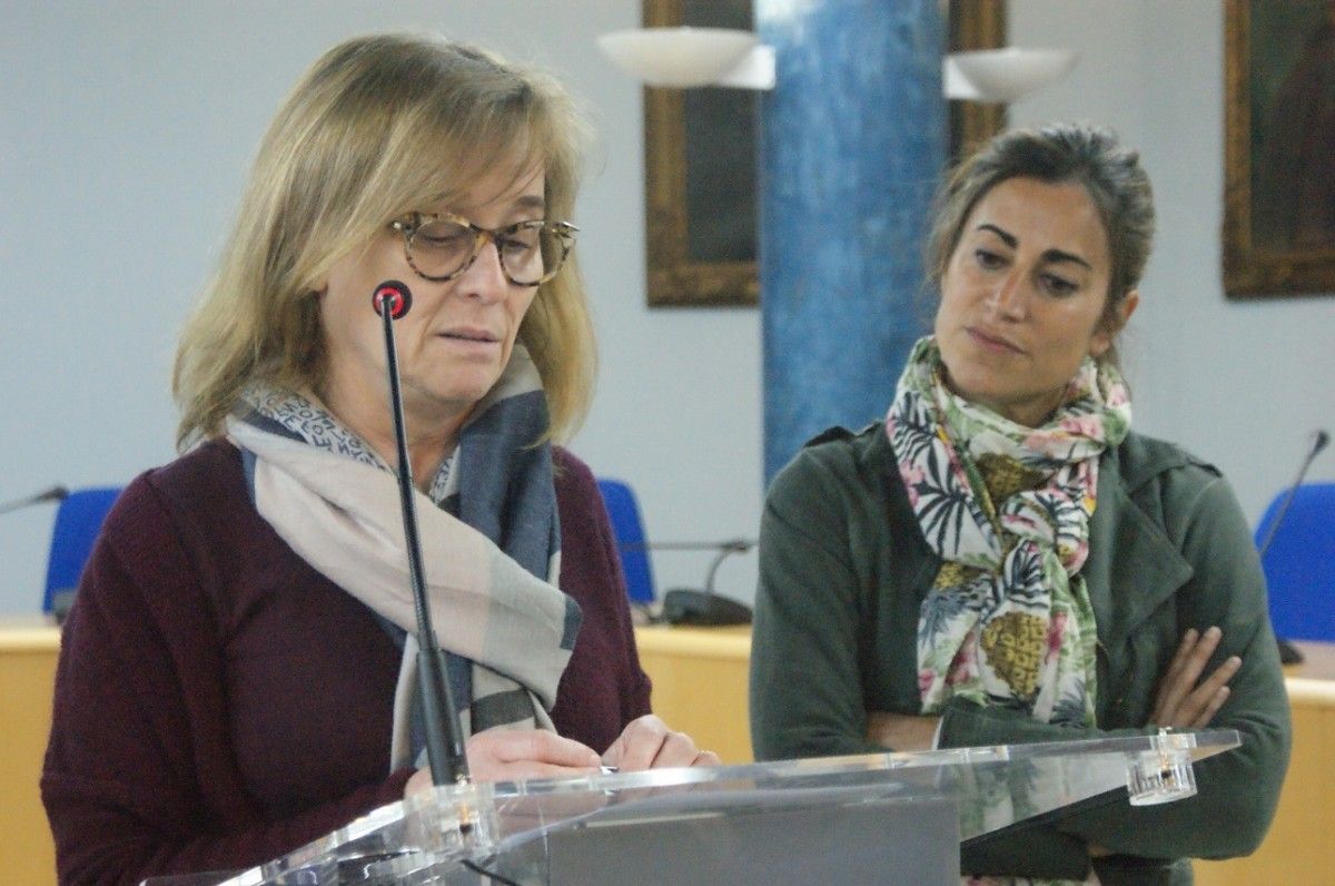 La regidora d’Ocupació, Gemma Pujolar, i la responsable del Servei d’Ocupació, Mariona Mañà.