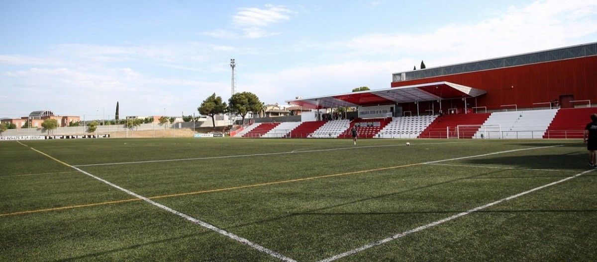 L'estadi de la Unió Esportiva Rubí.
