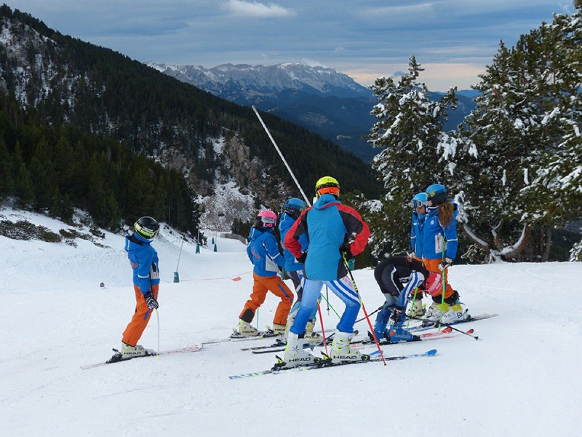 Imatges d'esquiadors a Masella aquest cap de setmana