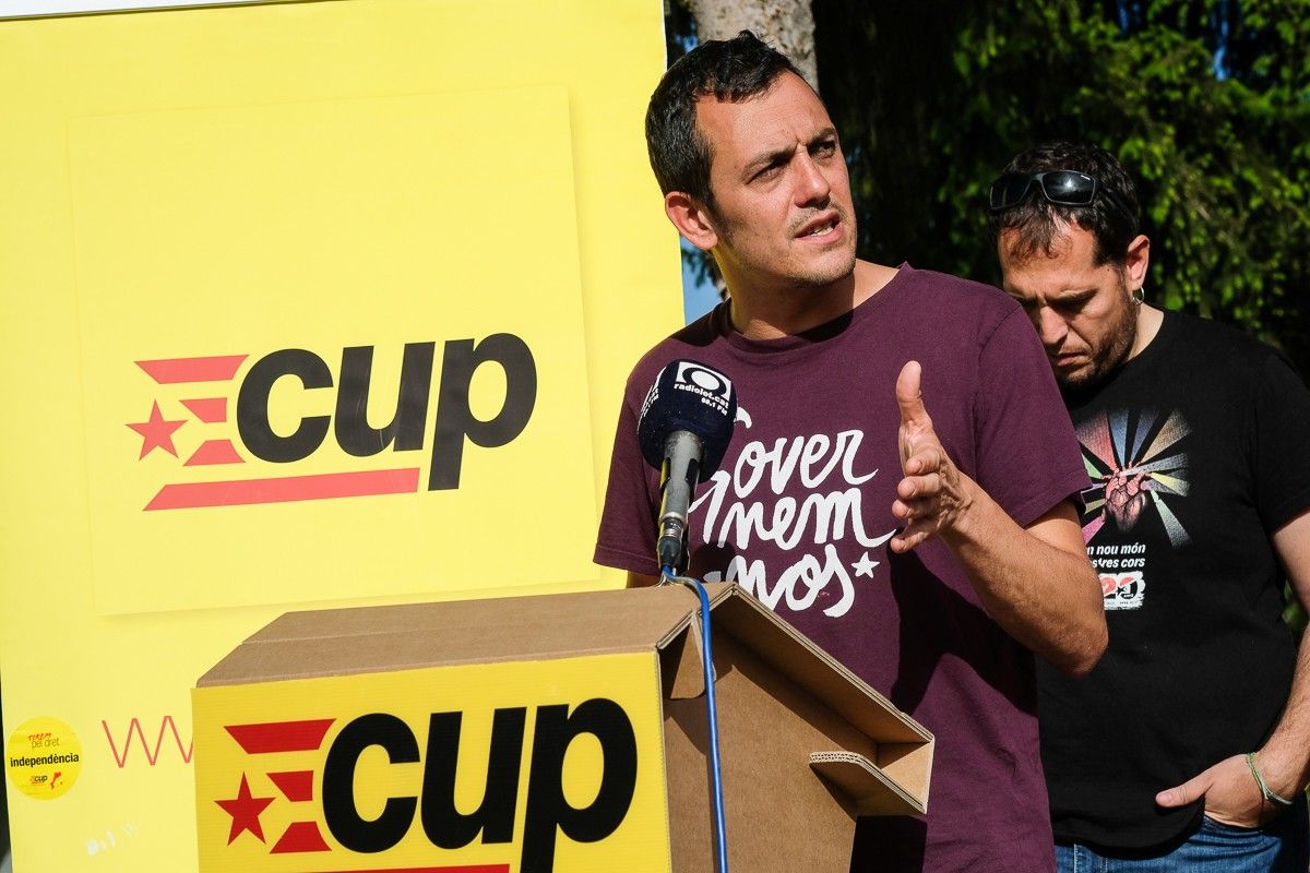 Lluís Riera, portaveu de la CUP a l'Ajuntament d'Olot.