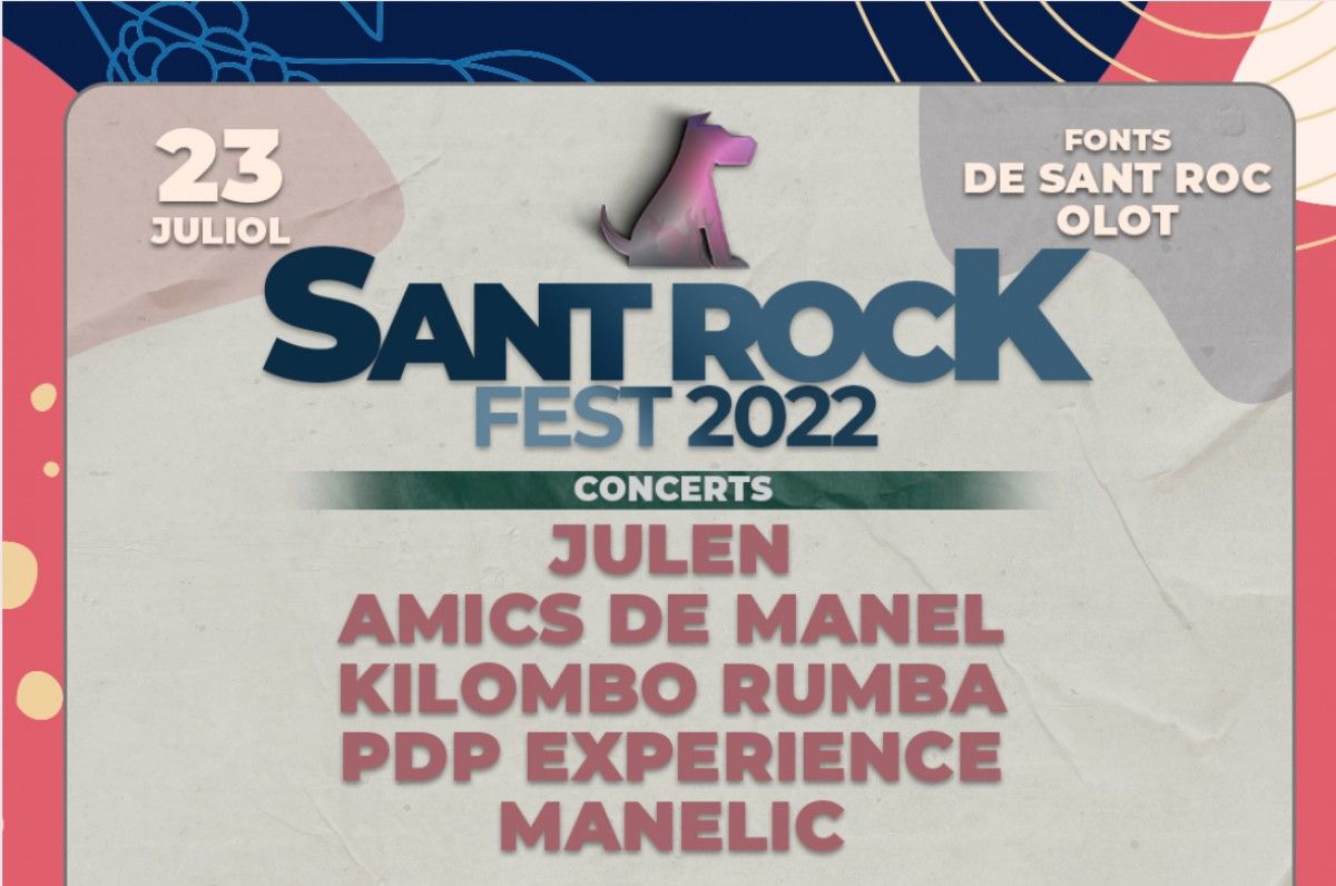 Part del cartell del Sant Rock Festival 2022