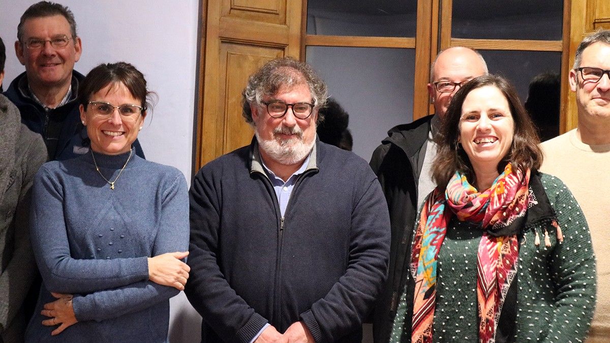 Lluís Amat en la presentació aquest dijous de la seva candidatura a Cal Monju, a Sant Privat