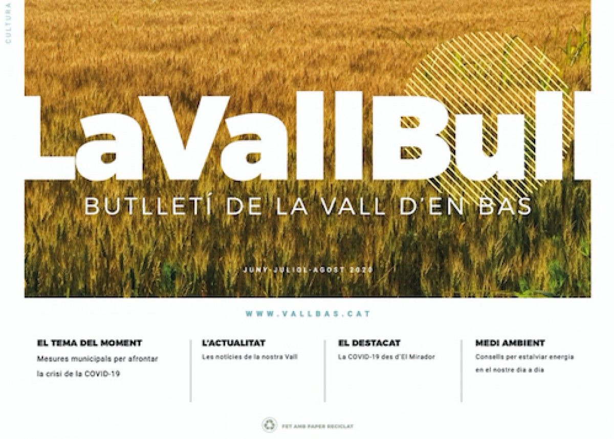 El número d'estiu de «La Vall Bull» ja es distribueix als pobles del municipi.