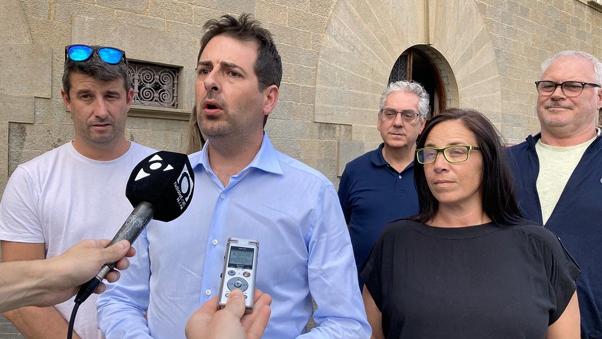 Jordi Rubio ha anunciat aquest dijous a la tarda acompanyat de membres del partit que presentaria el contenciós