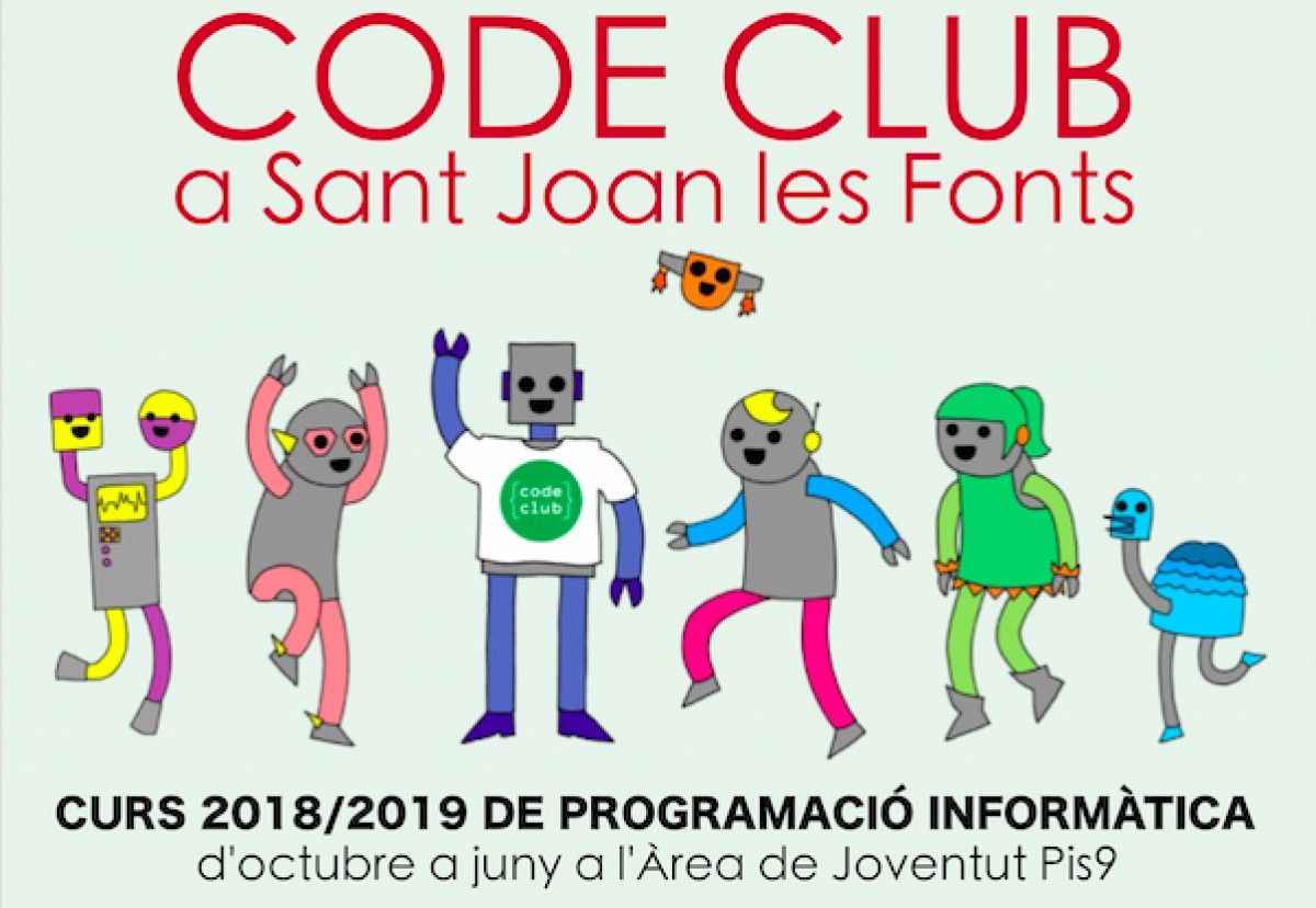Als Code Club els nens i les nenes aprenen a programar.