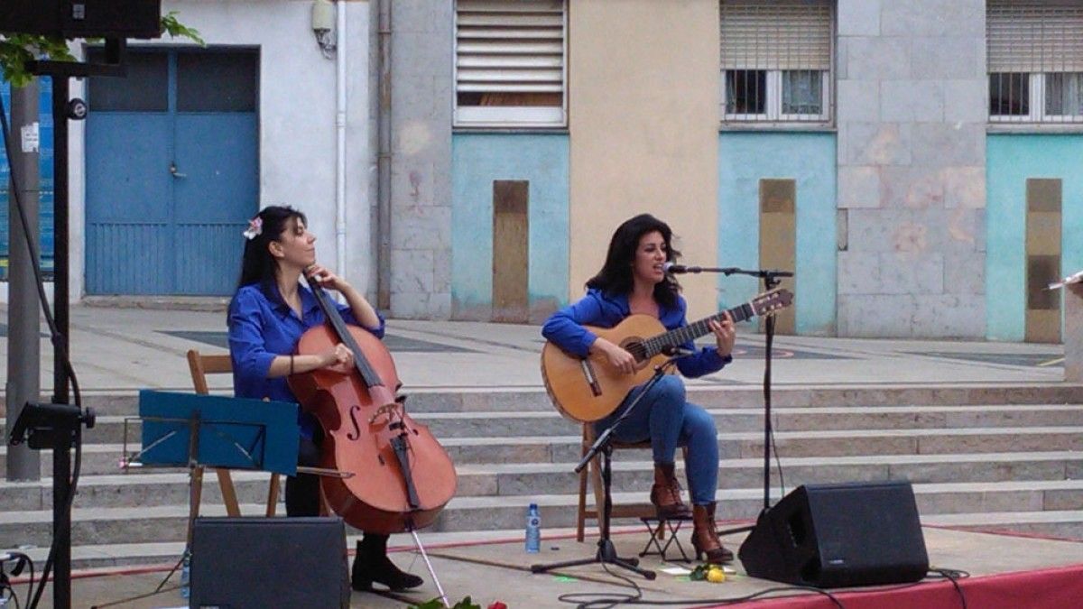 Anna Martínez Norberto i Sandrine Robilliard van actuar per Sant Jordi d'enguany a Olot.