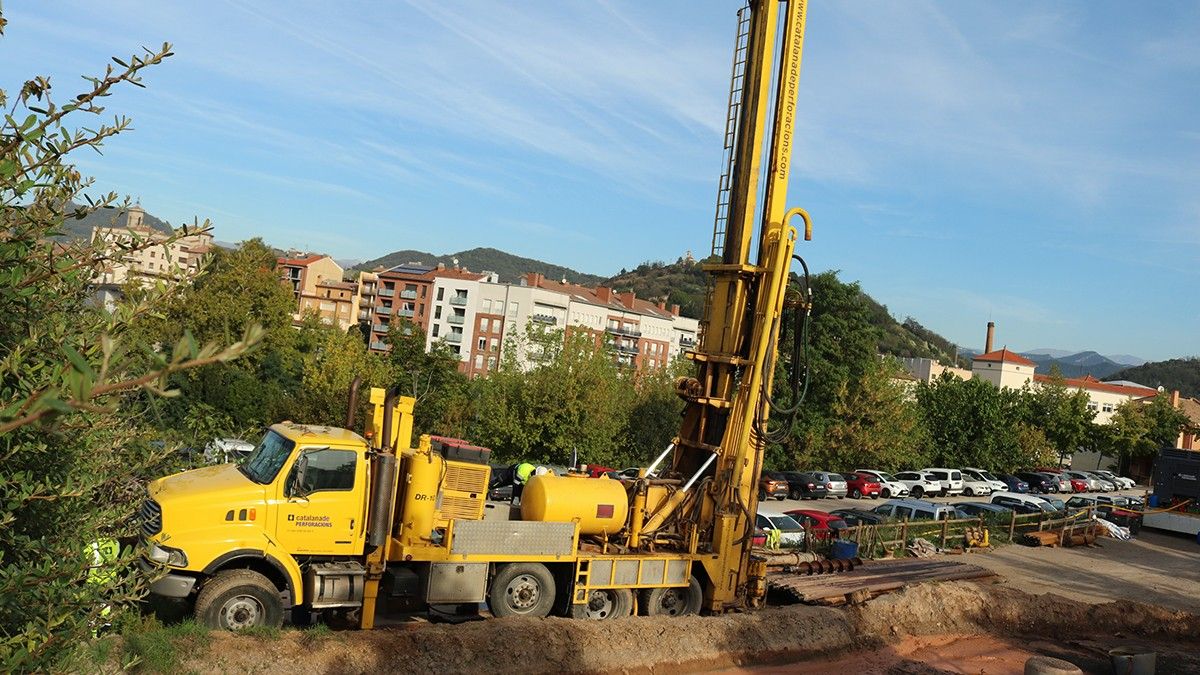 Les obres de perforació que s'estan fent a les Fonts