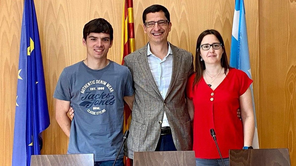 Els tres regidors de Junts que han decidit abandonar l'Ajuntament de Sant Feliu