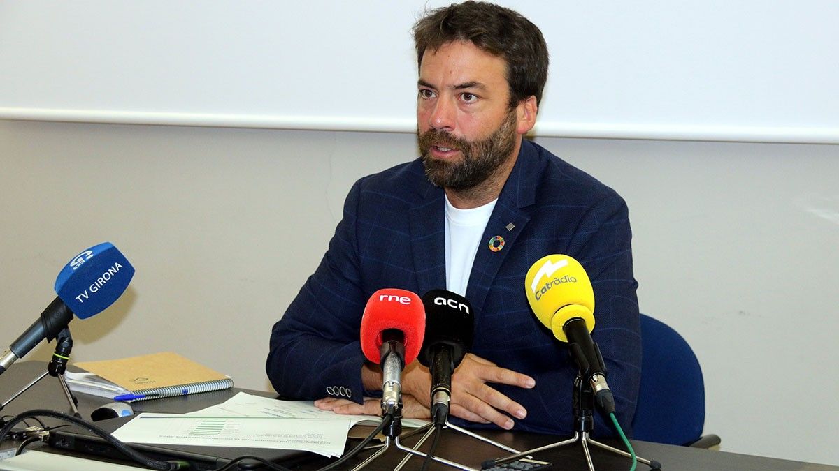 Isaac Peraire, director de l'Agència de Residus, durant la presentació d'aquest dimecres