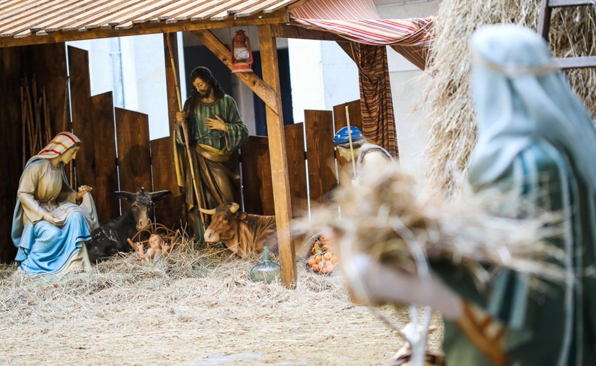 La  representació figurativa del naixement de Jesús es fa durant el temps de Nadal.