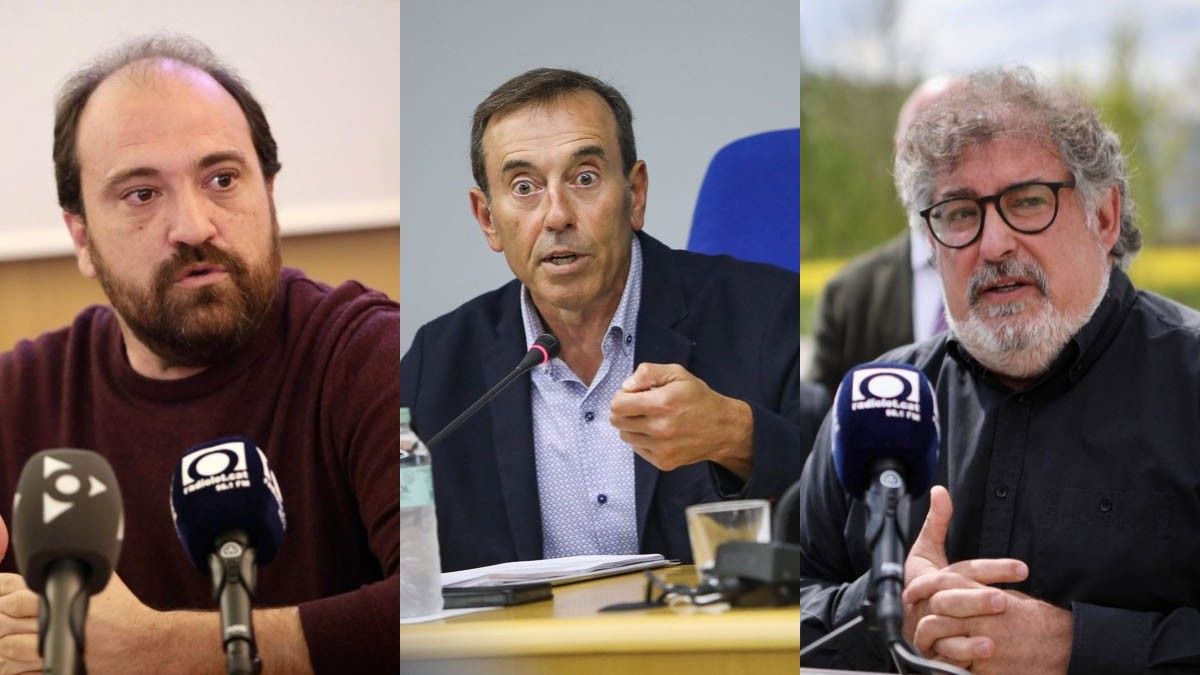 Els tres alcaldes dels Ajuntaments afectats per la variant d'Olot i les Preses