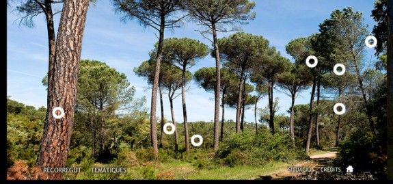 L'aplicació multimèdia dels boscos de Catalunya té l'objectiu de fer conèixer quina és la realitat forestal de Catalunya d’una forma dinàmica, senzilla i ecològica.