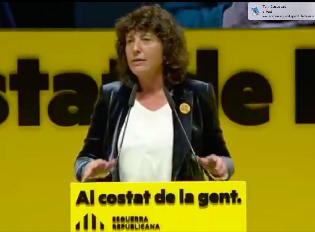 Teresa Jorda és la cap de llista d'ERC a les comarques gironines.