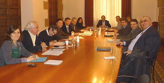 Josep Maria Vila d'Abadal ha presidit la primera trobada de la comissió executiva de l'AMI.