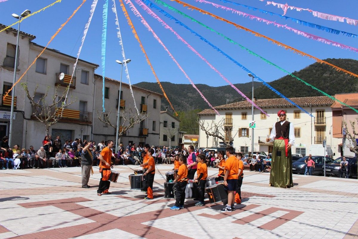 Imatge retrospectiva de la Festa del Roser a Sant Joan les Fonts.