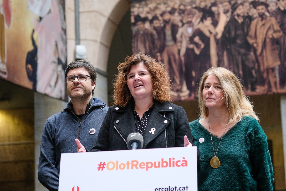 Nats Granados, Anna Barnadas i Iolanda Suescun encapçalen la llista d'ERC Olot a les municipals.