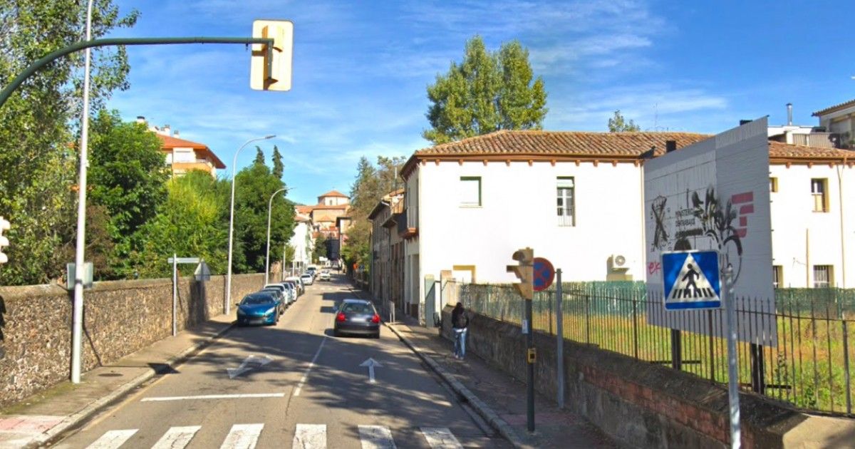 El carrer de Marià Vayreda a Olot.