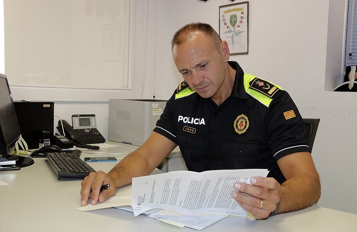 David Puertas, cap de la policia de Palafrugell i president de les policies locals gironines.