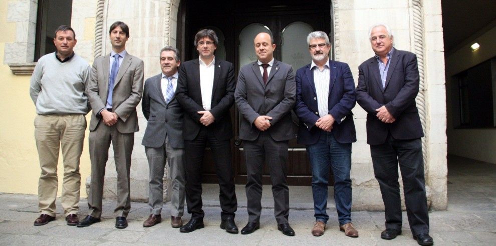 Els alcaldes de l'AMI, a Girona