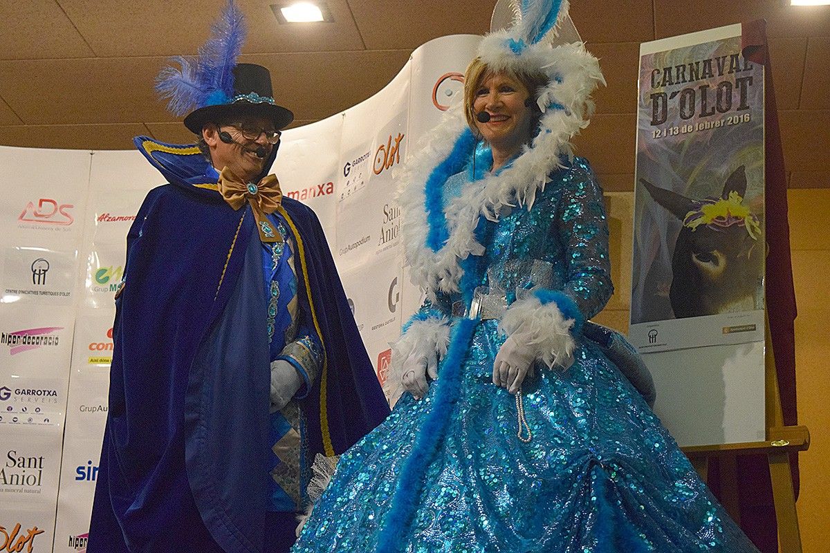 Pere Vila i Paquita Montoliu són els reis del Carnaval d'Olot 2016