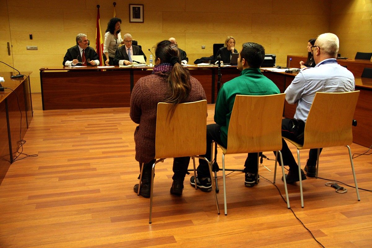 L'acusat, aquest matí durant el judici a l'Audiència de Girona