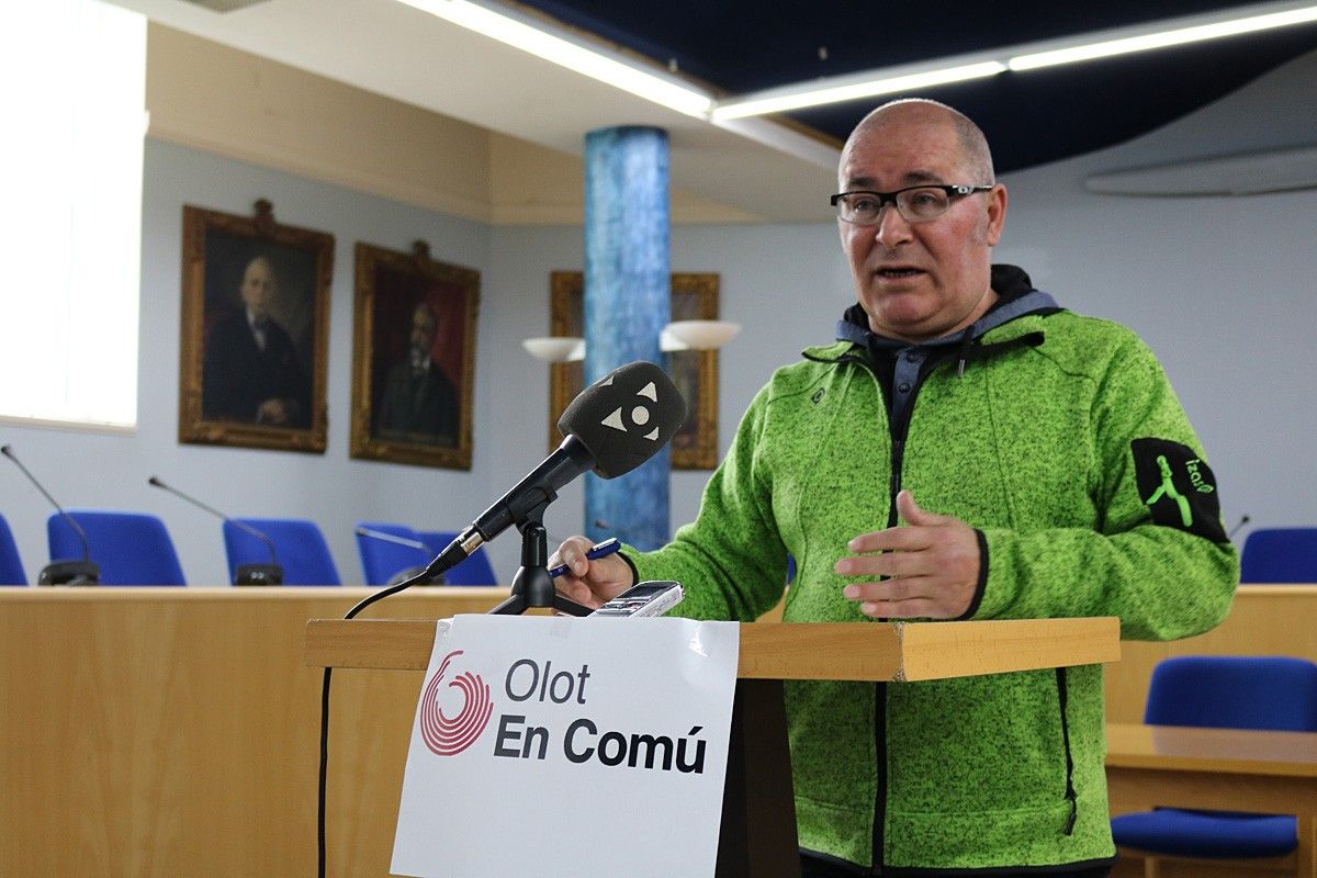 Xavier García, portaveu d'Olot en Comú