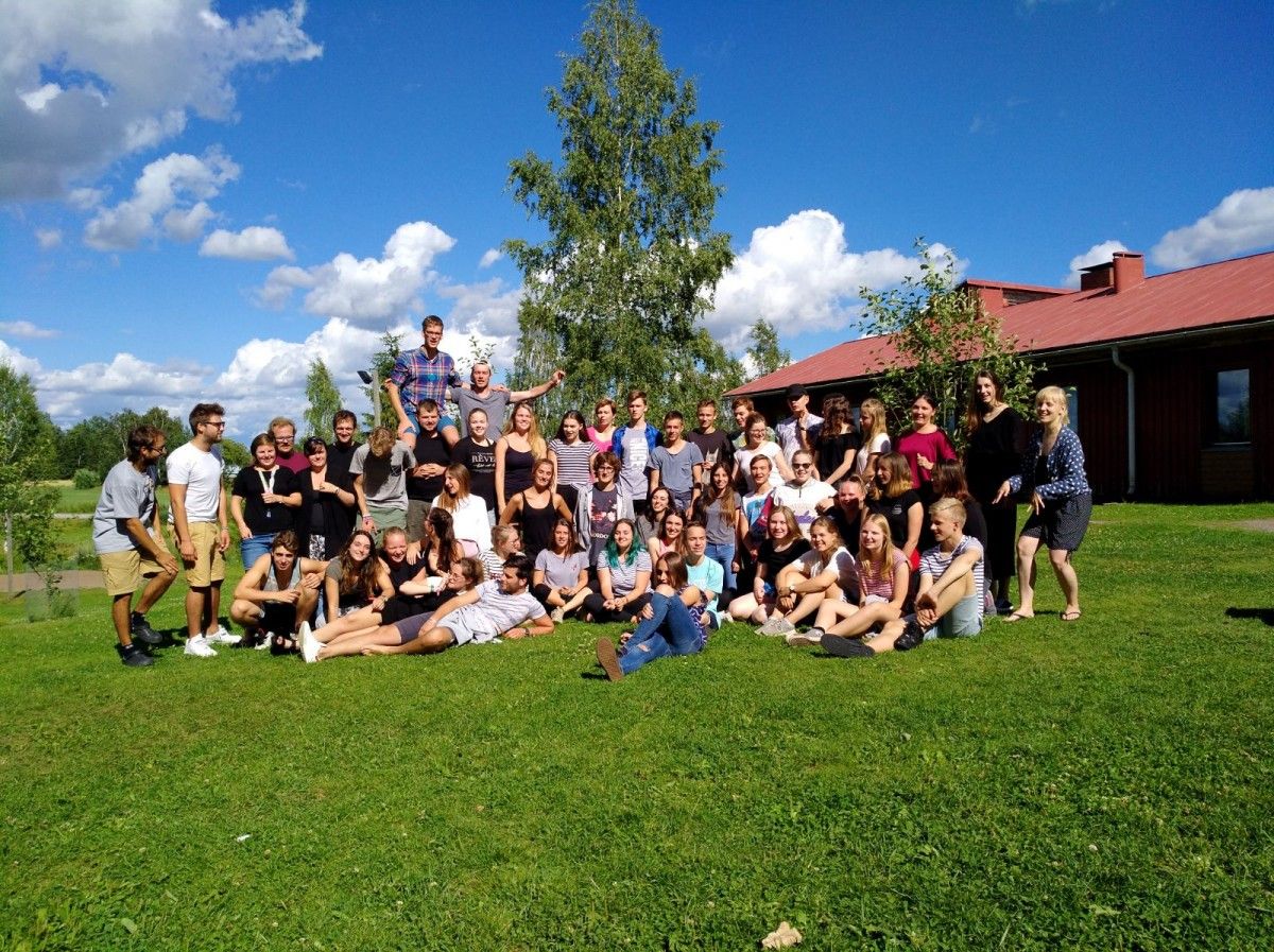 Fotografia del grup a Finlàndia