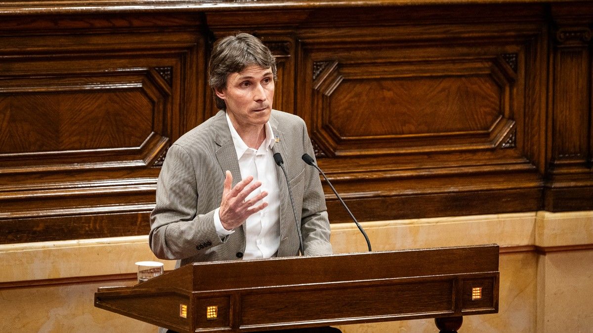 Slvador Vergés en una imatge d'arxiu al Parlament de Catalunya