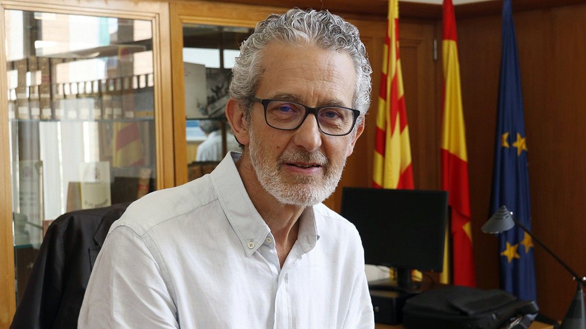 Albert Bramon al despatx de la subdelegació de Girona