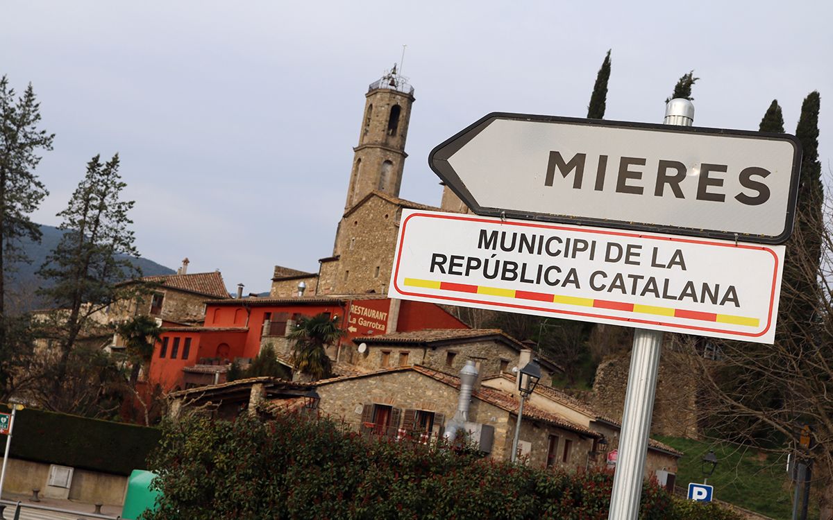 Imatge d'arxiu del poble de Mieres