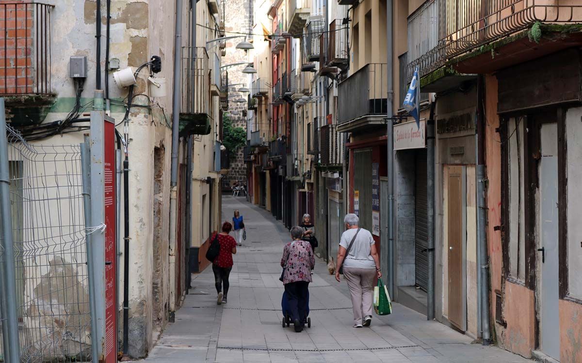 Imatge del carrer dels Sastres del Nucli Antic d'Olot