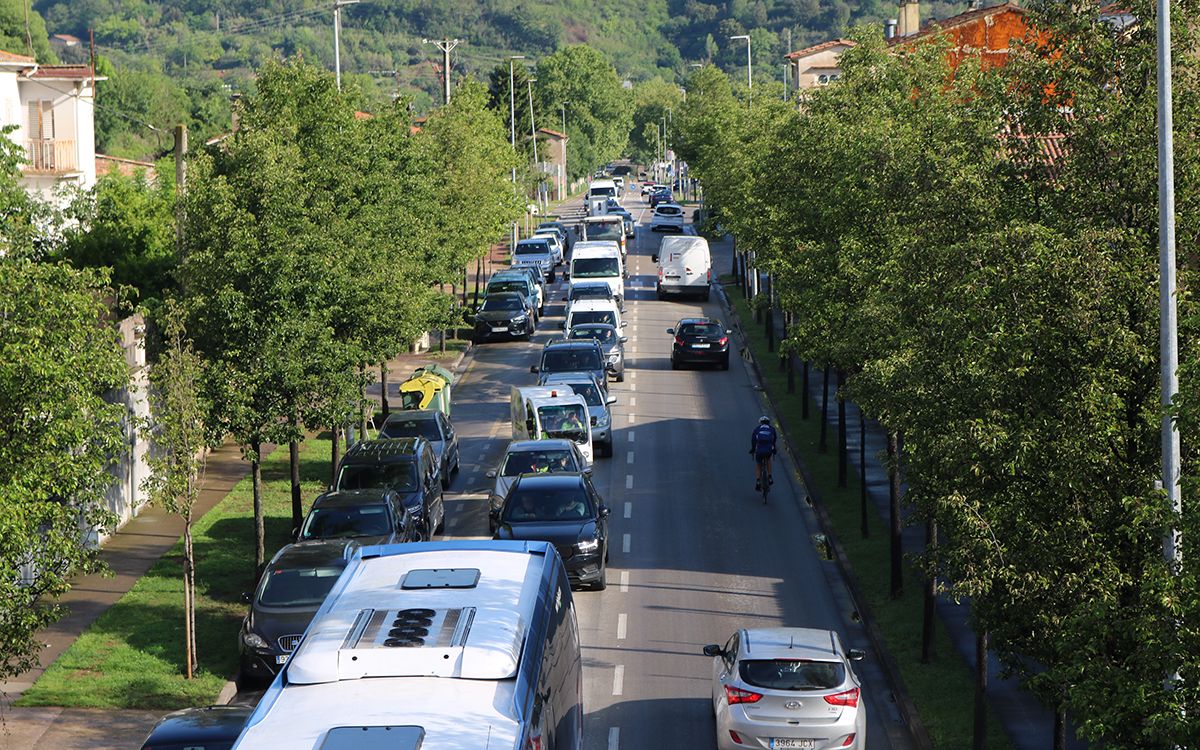 Imatge del trànsit a Olot