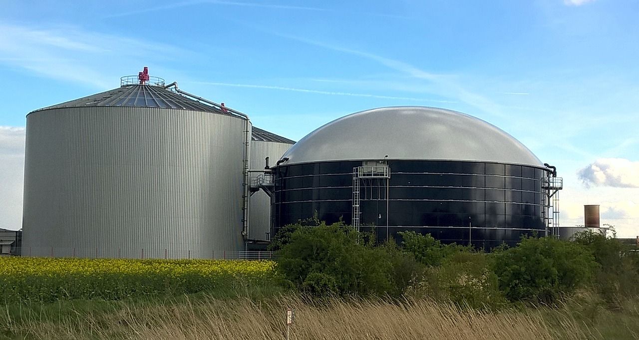 Imatge d'arxiu d'una planta de biogas