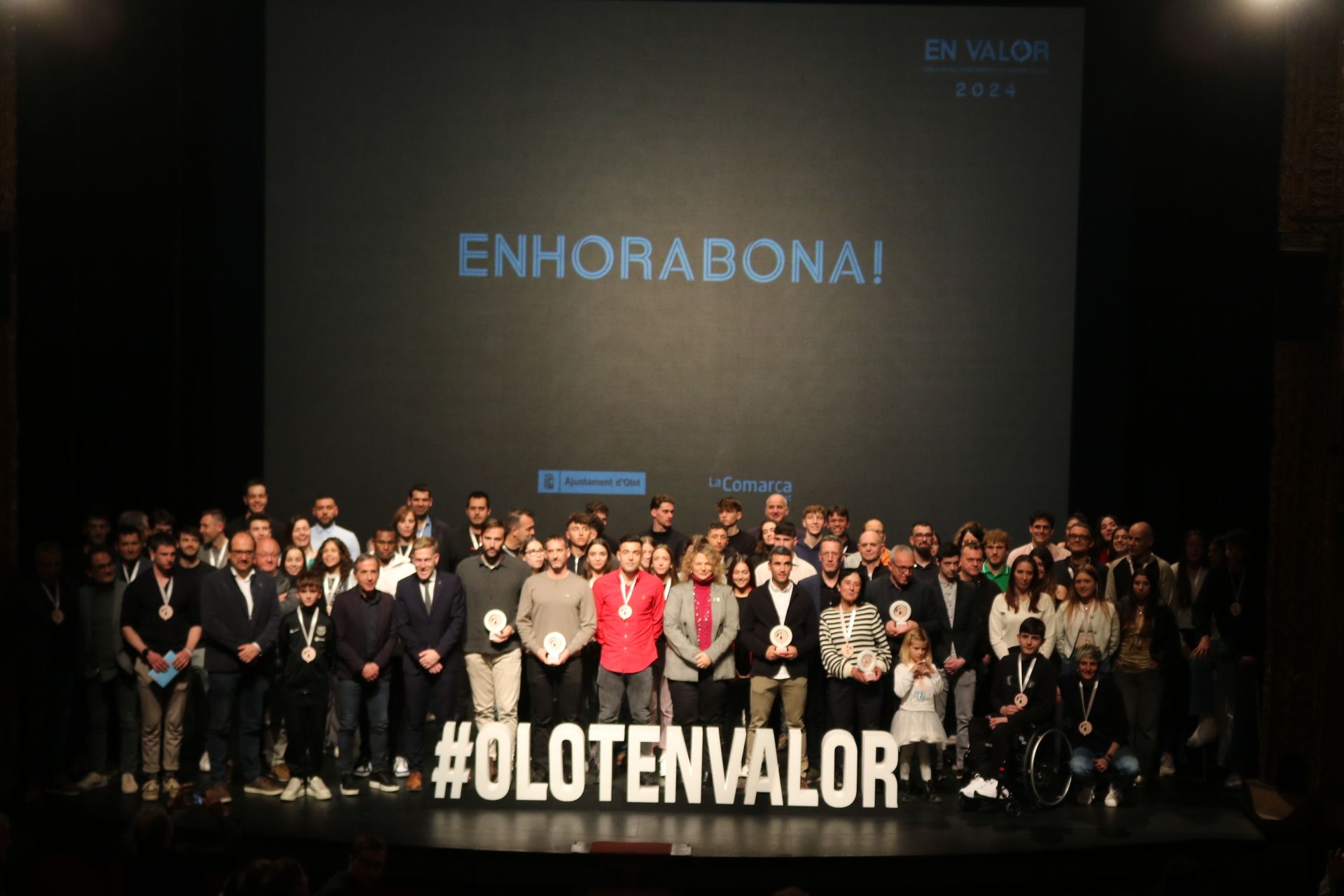 Foto de família amb tots els premiats