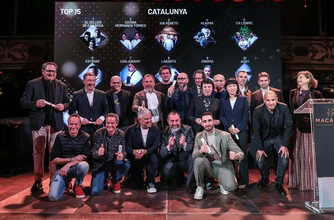 Els representants dels restaurants catalans més ben valorats per Macarfi