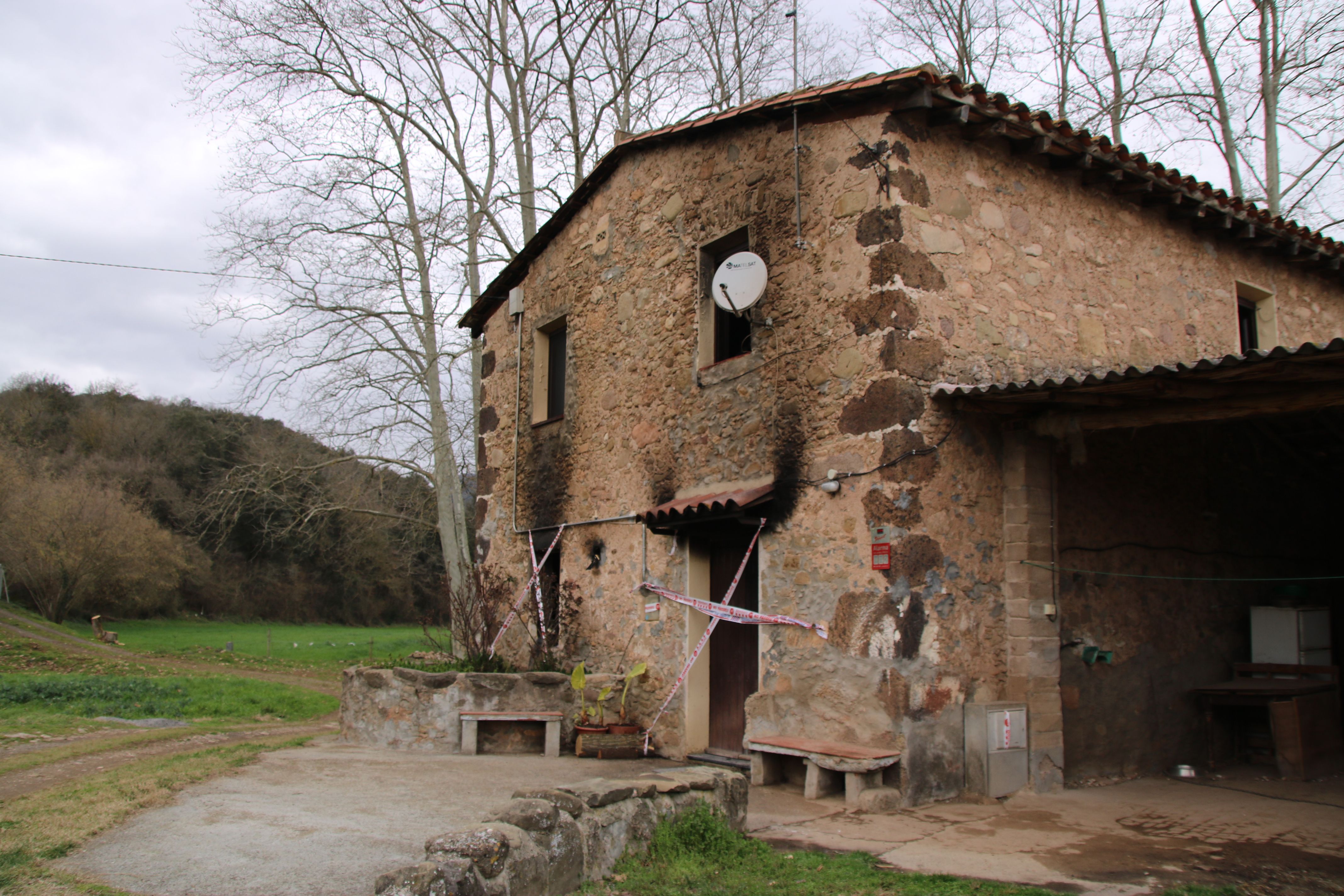 La masia on ha tingut lloc l'incendi