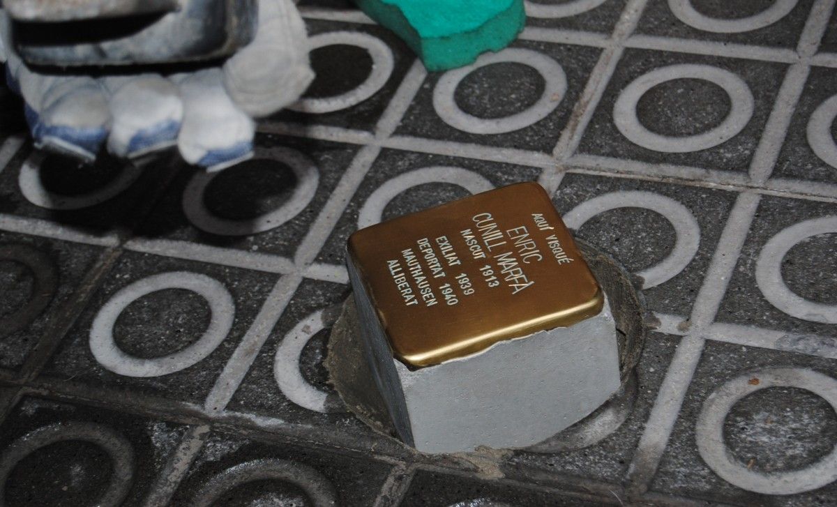 Imatge d'una llamborda Stolpersteine 